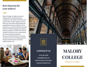 University Admission Brochure Design