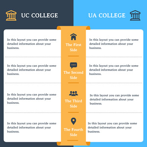 College Comparison Chart Design