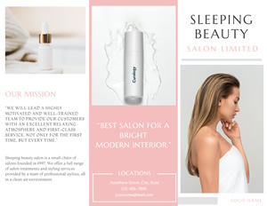 Beauty Parlour Brochure Design