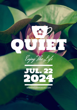 Nature Quiet Poster Design