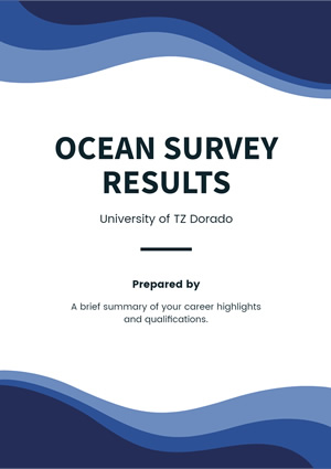 Survey Analysis Report Design