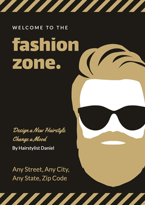 Brown Fashion Hipster Poster Design