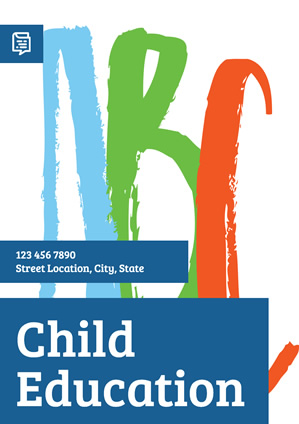 Simple Child Education Abc Poster Design