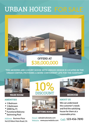 Real Estate Urban House Flyer Design