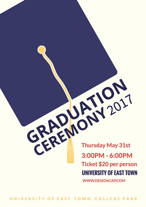 Party Graduation Dance Poster Design