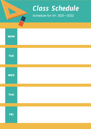 Senior Class Schedule Design