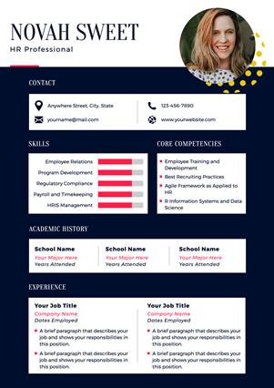 Hr Woman Resume Design