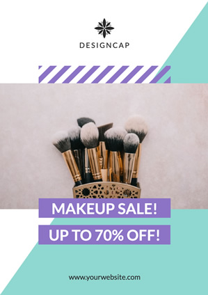 Fashion Cosmetics Sale Poster Design