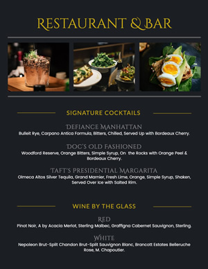 Restaurant and Bar Menu Design