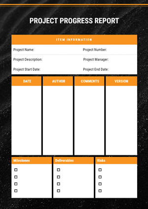 Project Progress Report Design