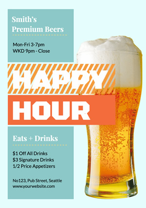 Happy Hour 02 Flyer Design