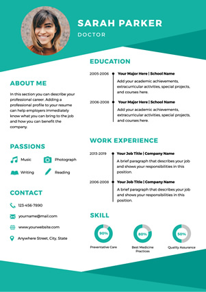 Doctor Resume Design