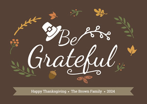 Simple Thanksgiving Card Design