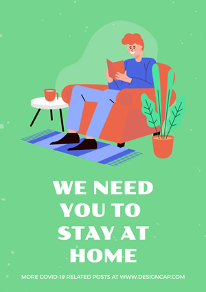 Stay At Home Poster Design