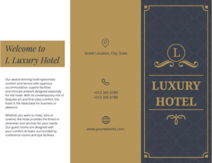 Luxury Hotel Brochure Design