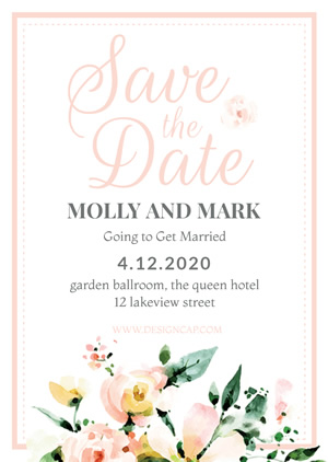 Save The Date Invitation Design