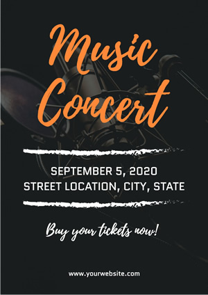 Black Music Concert Poster Design