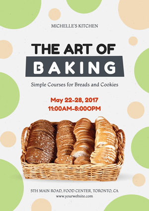 Education Class Baking Poster Design