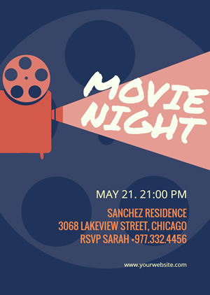 Movie Night Invitation Design