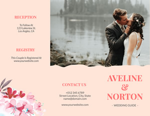 Bride And Groom Brochure Design